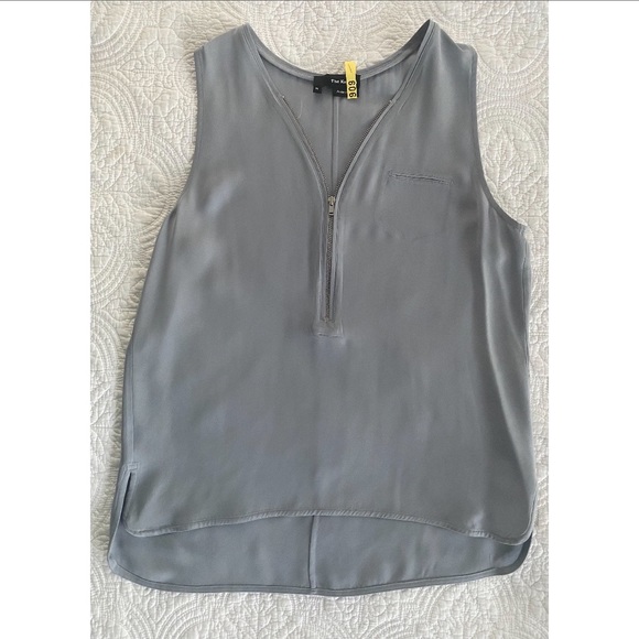 The Kooples Classic Zip Tank in Gray M - Picture 1 of 4